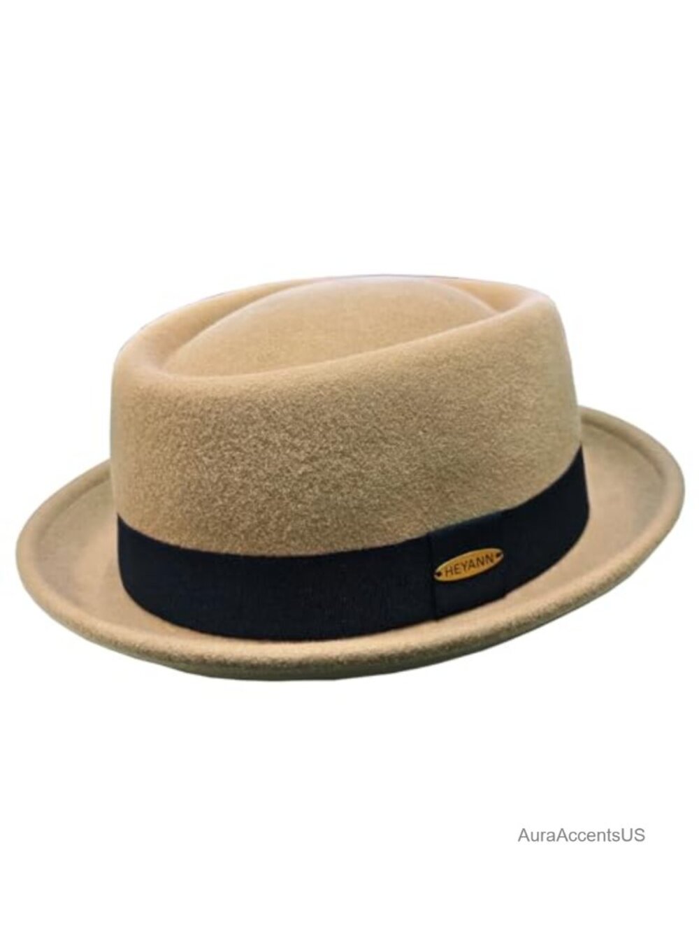 Wool Pork Pie Hat Vintage Fedora Short Brim Felt Jazz Trilby Unisex